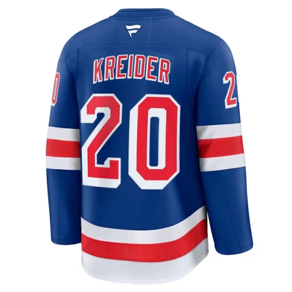 Fanatics New York Rangers Chris Kreider Pelipaita 2024-2025 Koti Premium Sininen