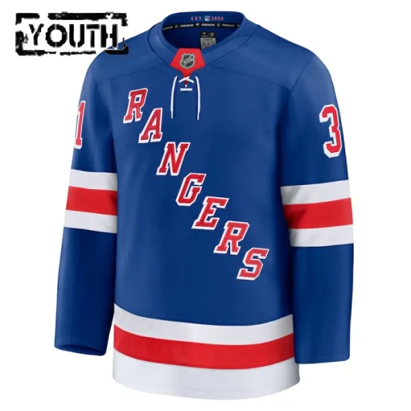 Fanatics New York Rangers Igor Shesterkin Lasten Pelipaita 2024-2025 Koti Premium Sininen