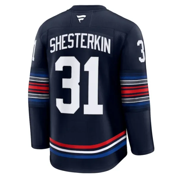 Fanatics New York Rangers Igor Shesterkin Pelipaita 2024-2025 Kolmos Premium Navy