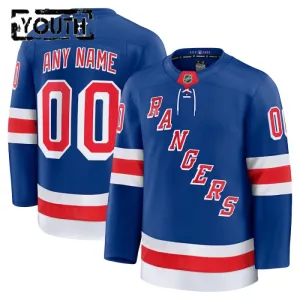 Fanatics New York Rangers Lasten Pelipaita 2024-2025 Koti Premium Sininen ( Omalla Nimellä )