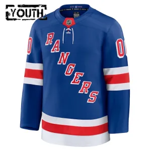 Fanatics New York Rangers Lasten Pelipaita 2024-2025 Koti Premium Sininen ( Omalla Nimellä )