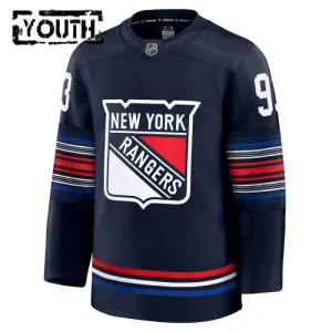 Fanatics New York Rangers Mika Zibanejad Lasten Pelipaita 2024-2025 Kolmos Premium Navy