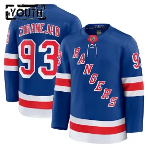 Fanatics New York Rangers Mika Zibanejad Lasten Pelipaita 2024-2025 Koti Premium Sininen