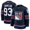 Fanatics New York Rangers Mika Zibanejad Pelipaita 2024-2025 Kolmos Premium Navy