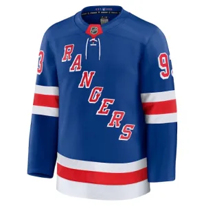 Fanatics New York Rangers Mika Zibanejad Pelipaita 2024-2025 Koti Premium Sininen