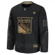 Fanatics New York Rangers Pelipaita 2024-2025 Military Appreciation Practice Musta ( Omalla Nimellä )