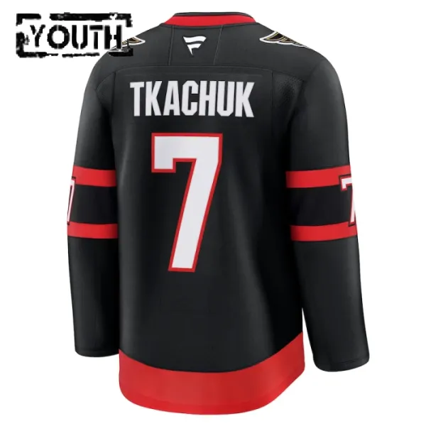 Fanatics Ottawa Senators Brady Tkachuk Lasten Pelipaita 2024-2025 Koti Premium Musta