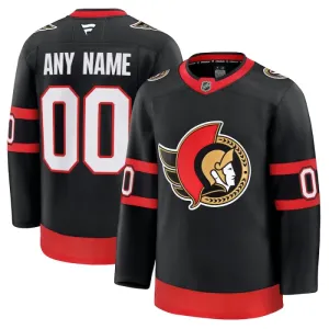 Fanatics Ottawa Senators Pelipaita 2024-2025 Koti Premium Musta ( Omalla Nimellä )