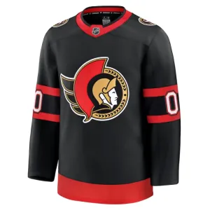 Fanatics Ottawa Senators Pelipaita 2024-2025 Koti Premium Musta ( Omalla Nimellä )