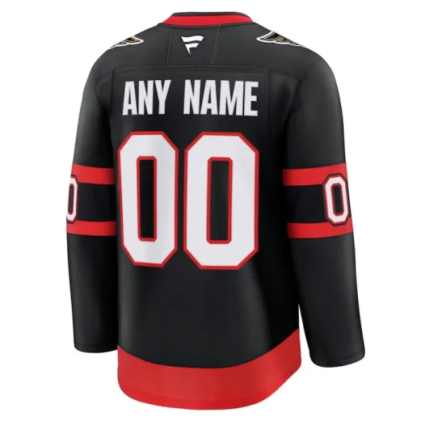 Fanatics Ottawa Senators Pelipaita 2024-2025 Koti Premium Musta ( Omalla Nimellä )