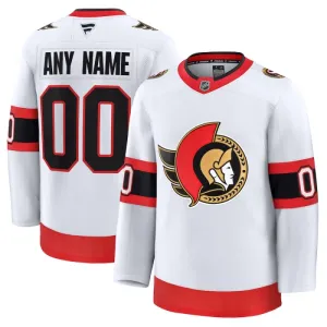 Fanatics Ottawa Senators Pelipaita 2024-2025 Vieras Premium Valkoinen ( Omalla Nimellä )