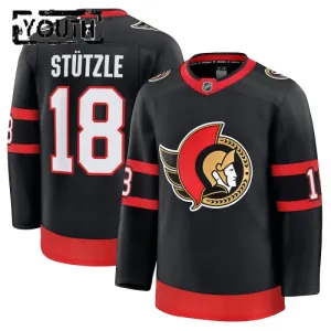 Fanatics Ottawa Senators Tim Stutzle Lasten Pelipaita 2024-2025 Koti Premium Musta