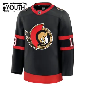 Fanatics Ottawa Senators Tim Stutzle Lasten Pelipaita 2024-2025 Koti Premium Musta