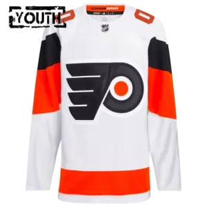 Adidas Philadelphia Flyers Lasten Pelipaita 2024 Premium Stadium Series Valkoinen ( Omalla Nimellä )