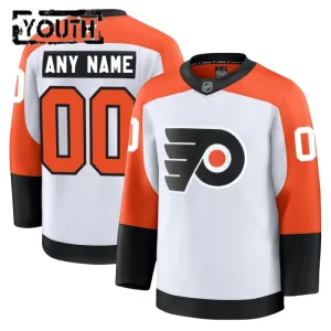 Fanatics Philadelphia Flyers Lasten Pelipaita 2024-2025 Vieras Premium Valkoinen ( Omalla Nimellä )