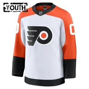 Fanatics Philadelphia Flyers Lasten Pelipaita 2024-2025 Vieras Premium Valkoinen ( Omalla Nimellä )
