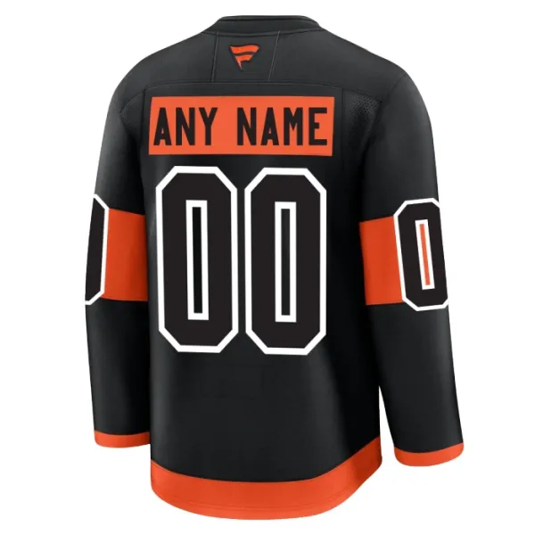 Fanatics Philadelphia Flyers Pelipaita 2024-2025 Kolmos Premium Musta ( Omalla Nimellä )