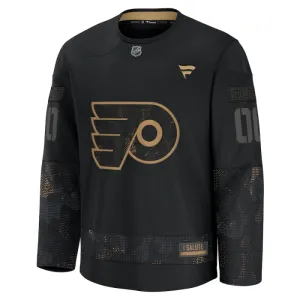 Fanatics Philadelphia Flyers Pelipaita 2024-2025 Military Appreciation Practice Musta ( Omalla Nimellä )