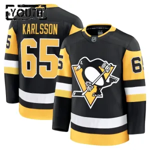 Fanatics Pittsburgh Penguins Erik Karlsson Lasten Pelipaita 2024-2025 Koti Premium Musta