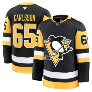 Fanatics Pittsburgh Penguins Erik Karlsson Pelipaita 2024-2025 Koti Premium Musta