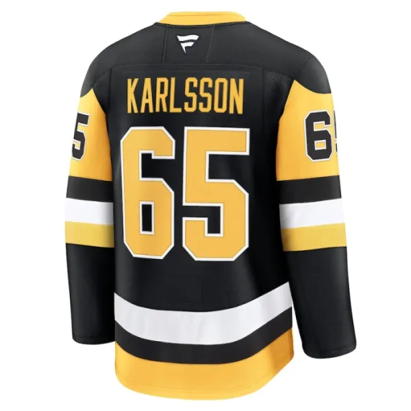 Fanatics Pittsburgh Penguins Erik Karlsson Pelipaita 2024-2025 Koti Premium Musta