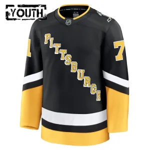 Fanatics Pittsburgh Penguins Evgeni Malkin Lasten Pelipaita 2024-2025 Kolmos Premium Musta