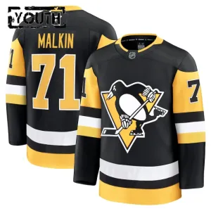 Fanatics Pittsburgh Penguins Evgeni Malkin Lasten Pelipaita 2024-2025 Koti Premium Musta