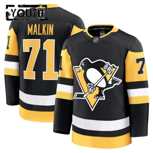 Fanatics Pittsburgh Penguins Evgeni Malkin Lasten Pelipaita 2024-2025 Koti Premium Musta Fanatics Pittsburgh Penguins Evgeni Malkin Lasten Pelipaita 2024-2025 Koti Premium Musta