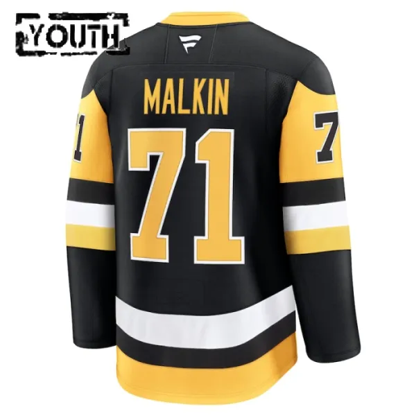 Fanatics Pittsburgh Penguins Evgeni Malkin Lasten Pelipaita 2024-2025 Koti Premium Musta