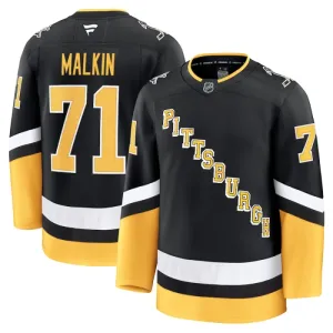 Fanatics Pittsburgh Penguins Evgeni Malkin Pelipaita 2024-2025 Kolmos Premium Musta