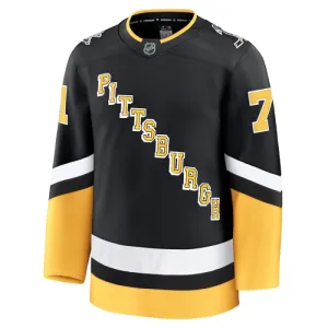 Fanatics Pittsburgh Penguins Evgeni Malkin Pelipaita 2024-2025 Kolmos Premium Musta