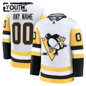 Fanatics Pittsburgh Penguins Lasten Pelipaita 2024-2025 Vieras Premium Valkoinen ( Omalla Nimellä )