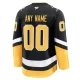 Fanatics Pittsburgh Penguins Pelipaita 2024-2025 Kolmos Premium Musta ( Omalla Nimellä )