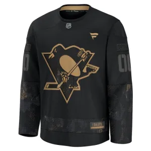 Fanatics Pittsburgh Penguins Pelipaita 2024-2025 Military Appreciation Practice Musta ( Omalla Nimellä )