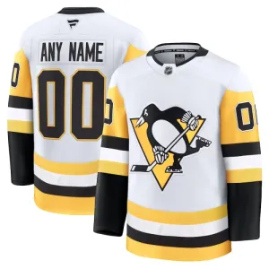 Fanatics Pittsburgh Penguins Pelipaita 2024-2025 Vieras Premium Valkoinen ( Omalla Nimellä )