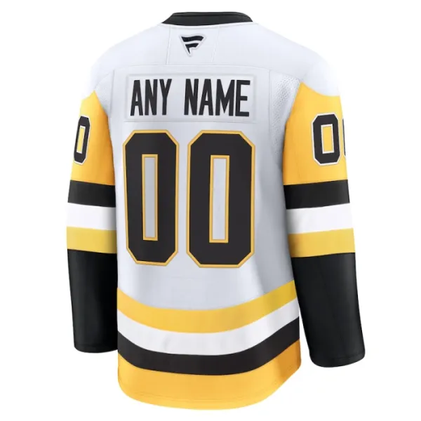 Fanatics Pittsburgh Penguins Pelipaita 2024-2025 Vieras Premium Valkoinen ( Omalla Nimellä )