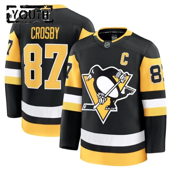 Fanatics Pittsburgh Penguins Sidney Crosby Lasten Pelipaita 2024-2025 Koti Premium Musta Fanatics Pittsburgh Penguins Sidney Crosby Lasten Pelipaita 2024-2025 Koti Premium Musta