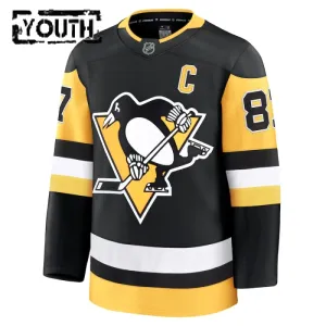 Fanatics Pittsburgh Penguins Sidney Crosby Lasten Pelipaita 2024-2025 Koti Premium Musta