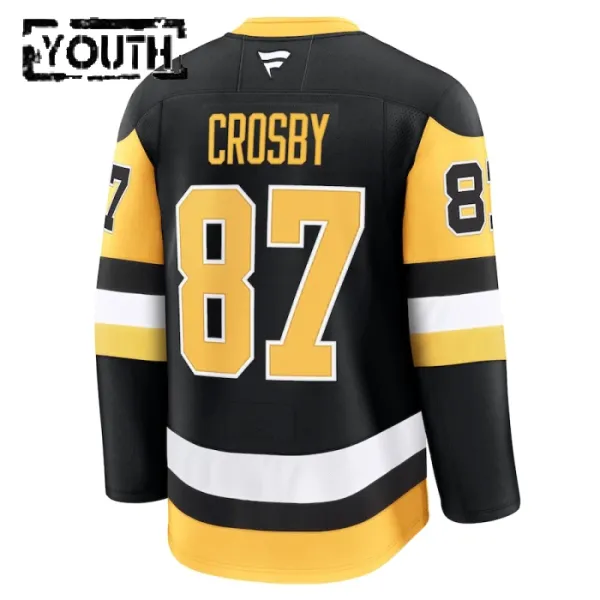 Fanatics Pittsburgh Penguins Sidney Crosby Lasten Pelipaita 2024-2025 Koti Premium Musta