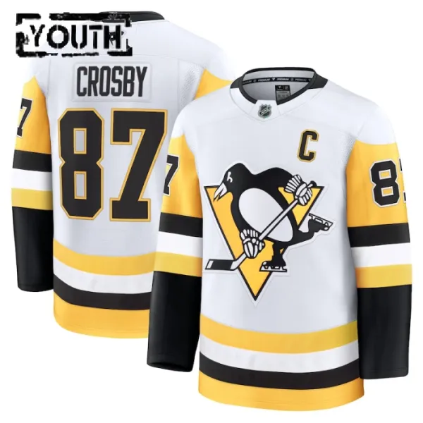 Fanatics Pittsburgh Penguins Sidney Crosby Lasten Pelipaita 2024-2025 Vieras Premium Valkoinen Fanatics Pittsburgh Penguins Sidney Crosby Lasten Pelipaita 2024-2025 Vieras Premium Valkoinen