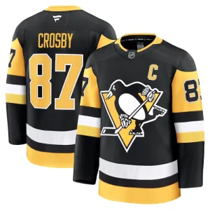 Fanatics Pittsburgh Penguins Sidney Crosby Pelipaita 2024-2025 Koti Premium Musta