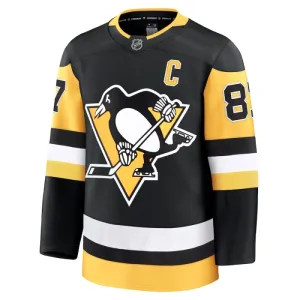 Fanatics Pittsburgh Penguins Sidney Crosby Pelipaita 2024-2025 Koti Premium Musta