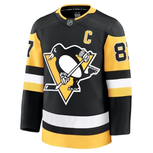 Fanatics Pittsburgh Penguins Sidney Crosby Pelipaita 2024-2025 Koti Premium Musta