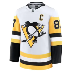 Fanatics Pittsburgh Penguins Sidney Crosby Pelipaita 2024-2025 Vieras Premium Valkoinen