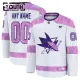 Fanatics San Jose Sharks Lasten Pelipaita 2024-2025 Hockey Fights Cancer Practice Valkoinen ( Omalla Nimellä ) Fanatics San Jose Sharks Lasten Pelipaita 2024-2025 Hockey Fights Cancer Practice Valkoinen ( Omalla Nimellä )