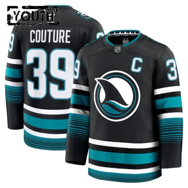 Fanatics San Jose Sharks Logan Couture Lasten Pelipaita 2024-2025 Kolmos Premium Musta Fanatics San Jose Sharks Logan Couture Lasten Pelipaita 2024-2025 Kolmos Premium Musta