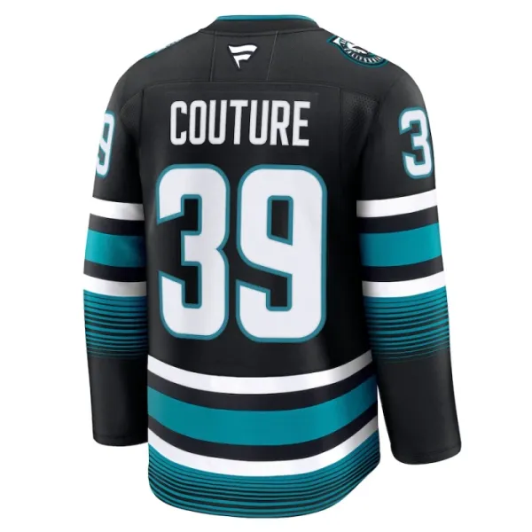 Fanatics San Jose Sharks Logan Couture Pelipaita 2024-2025 Kolmos Premium Musta