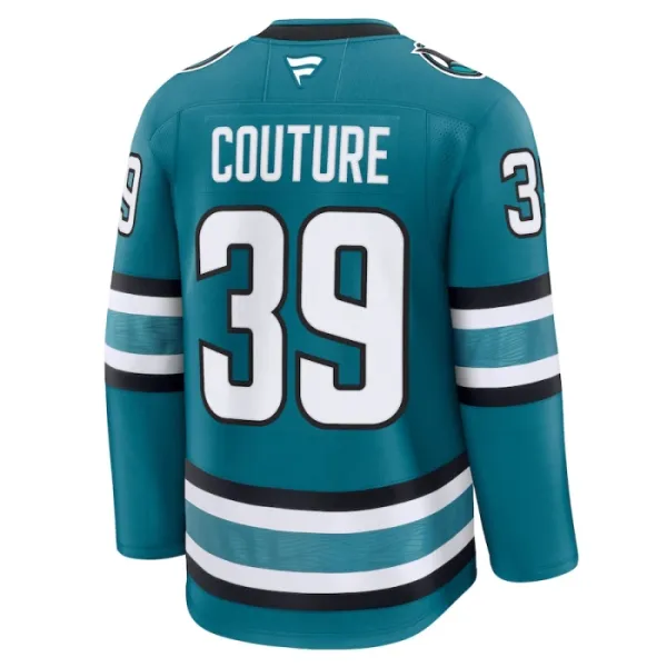 Fanatics San Jose Sharks Logan Couture Pelipaita 2024-2025 Koti Premium Teal