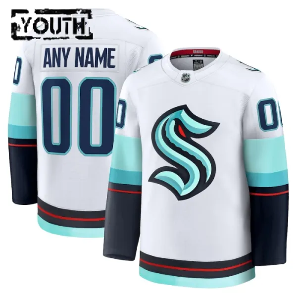 Fanatics Seattle Kraken Lasten Pelipaita 2024-2025 Vieras Premium Valkoinen ( Omalla Nimellä ) Fanatics Seattle Kraken Lasten Pelipaita 2024-2025 Vieras Premium Valkoinen ( Omalla Nimellä )