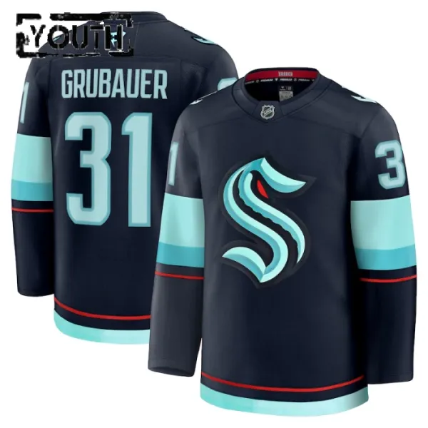 Fanatics Seattle Kraken Philipp Grubauer Lasten Pelipaita 2024-2025 Koti Premium Navy Fanatics Seattle Kraken Philipp Grubauer Lasten Pelipaita 2024-2025 Koti Premium Navy